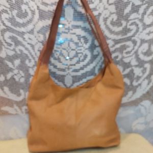 The Sak Tan Leather Shoulder Bag